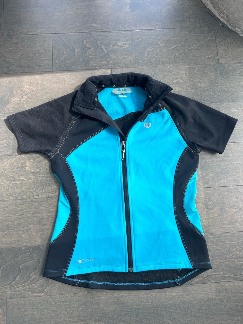 Pearl Izumi Elite Series Turquoise & Black Short Sleeve Cycling Jersey